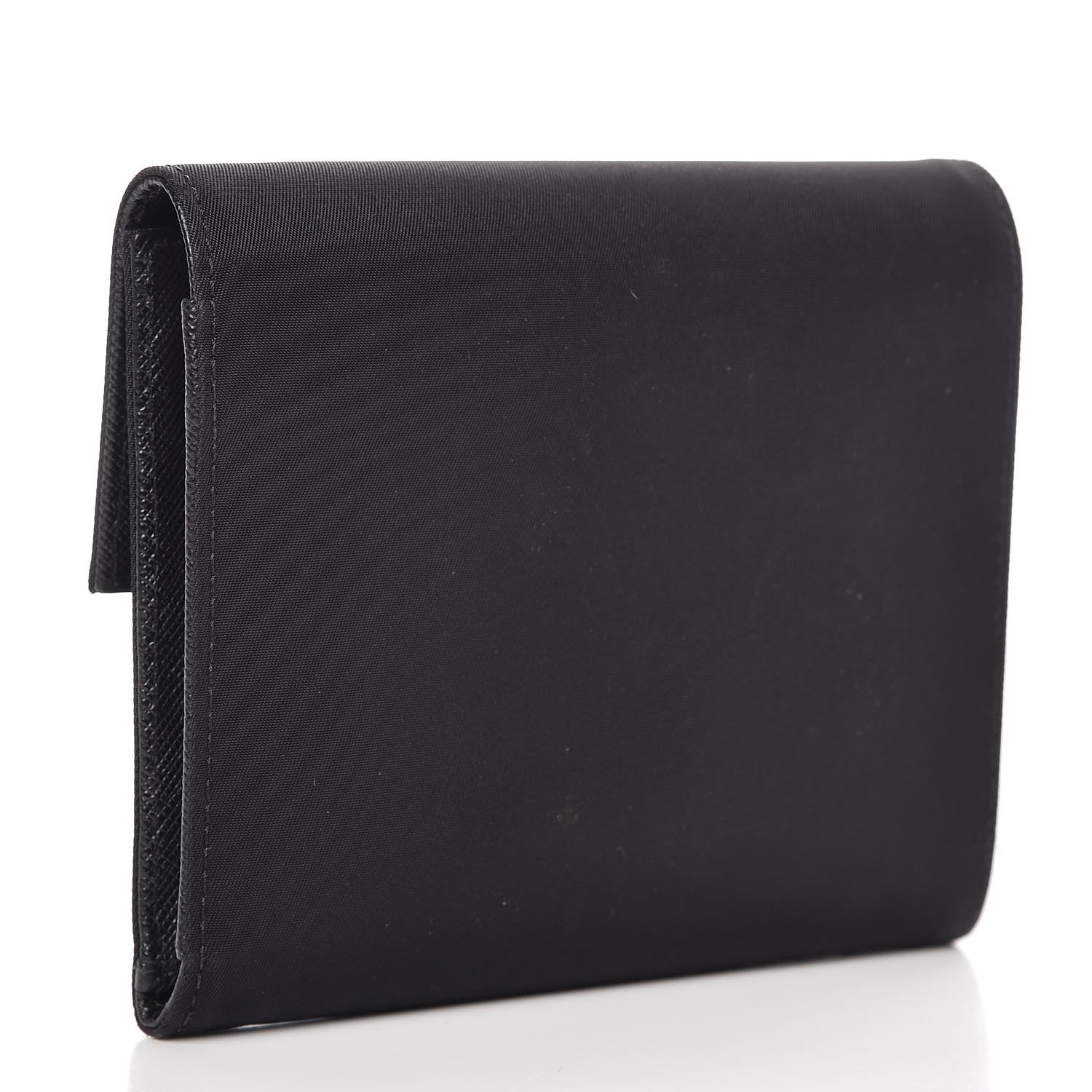 Prada Tessuto Nylon French Wallet Black 3 of 10