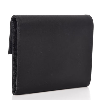 Prada Tessuto Nylon French Wallet Black 3 of 10