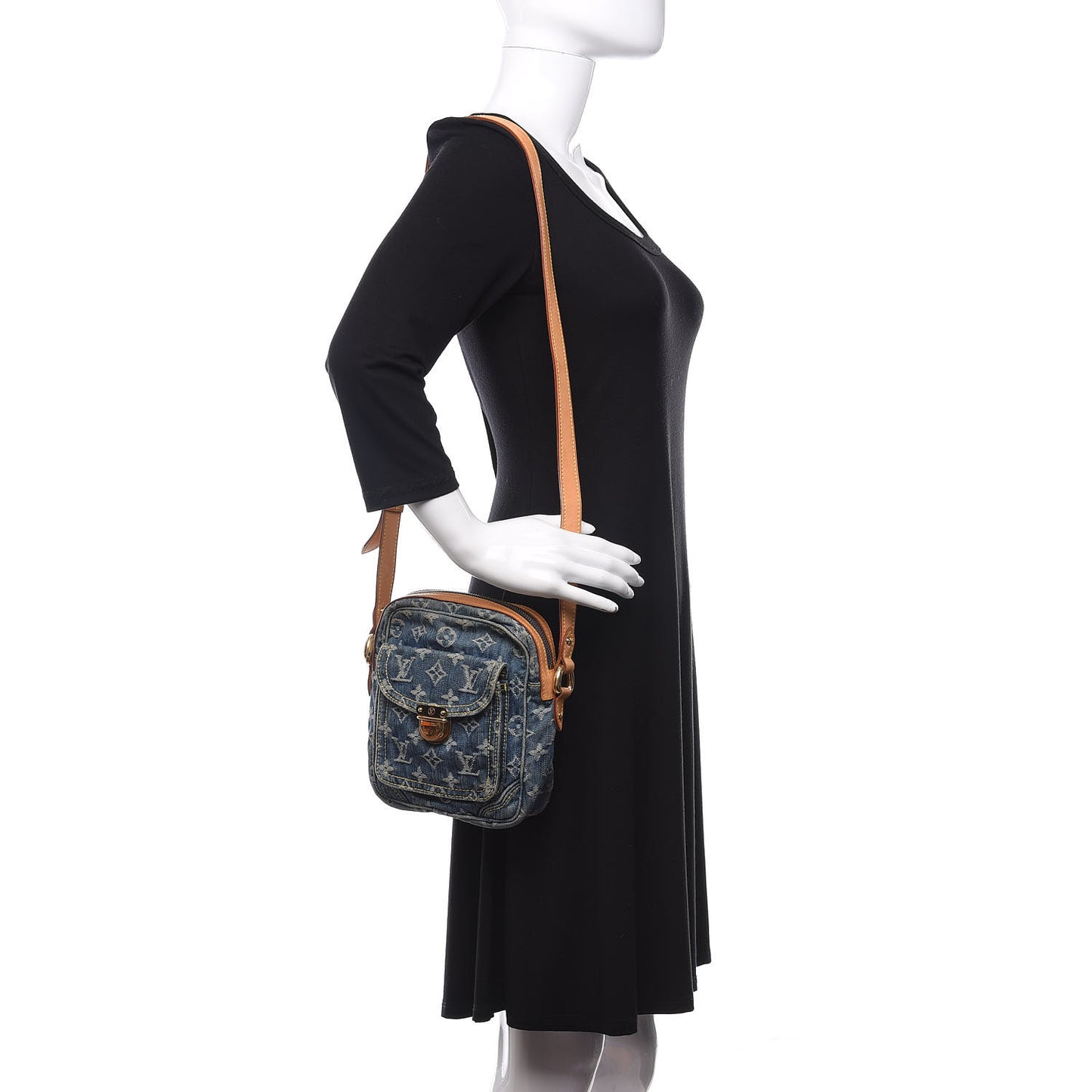 Denim Camera Bag Blue