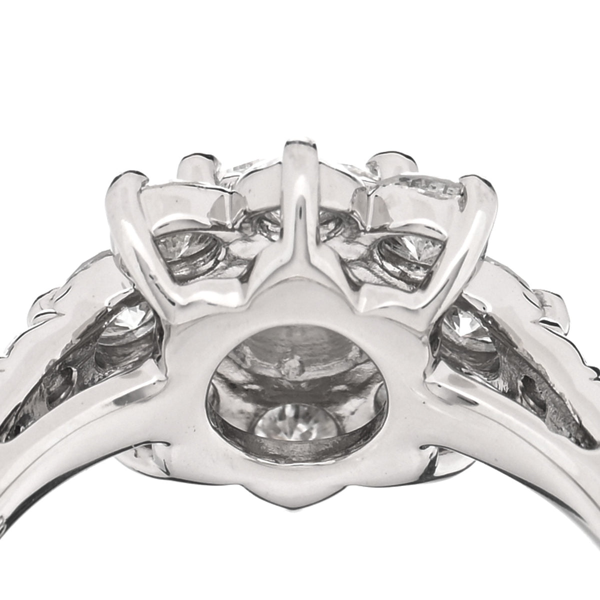 Platinum Diamond 1.48ctw Flower Ring 49 5