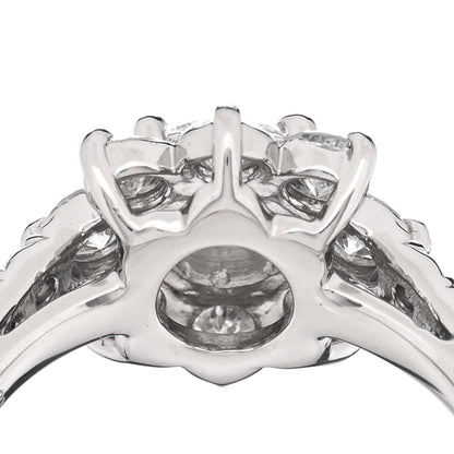 Parker & West by FASHIONPHILE Platinum Diamond 1.48ctw Flower Ring 49 5 8 of 10