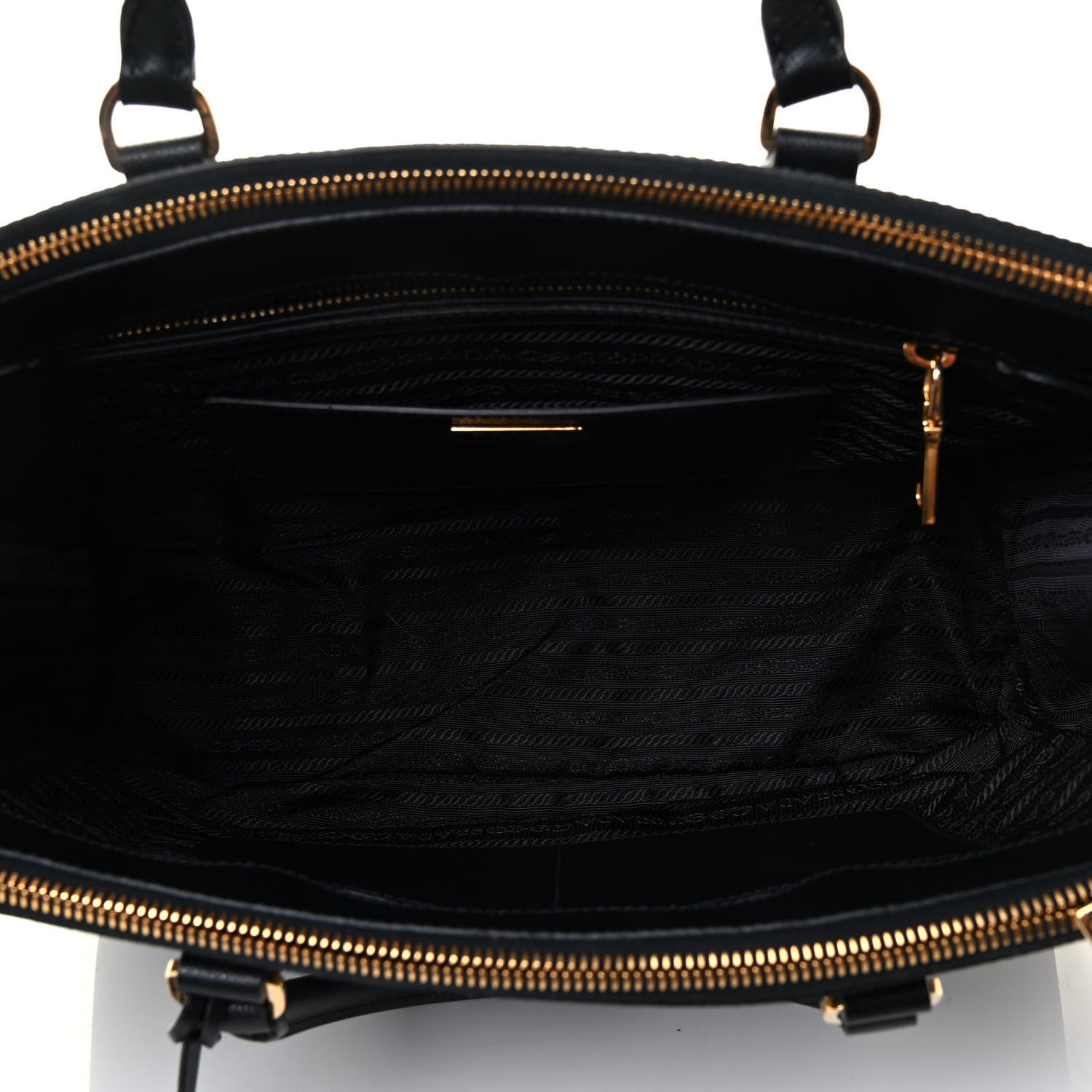 Prada Saffiano Medium Galleria Double Zip Tote Black 7 of 8