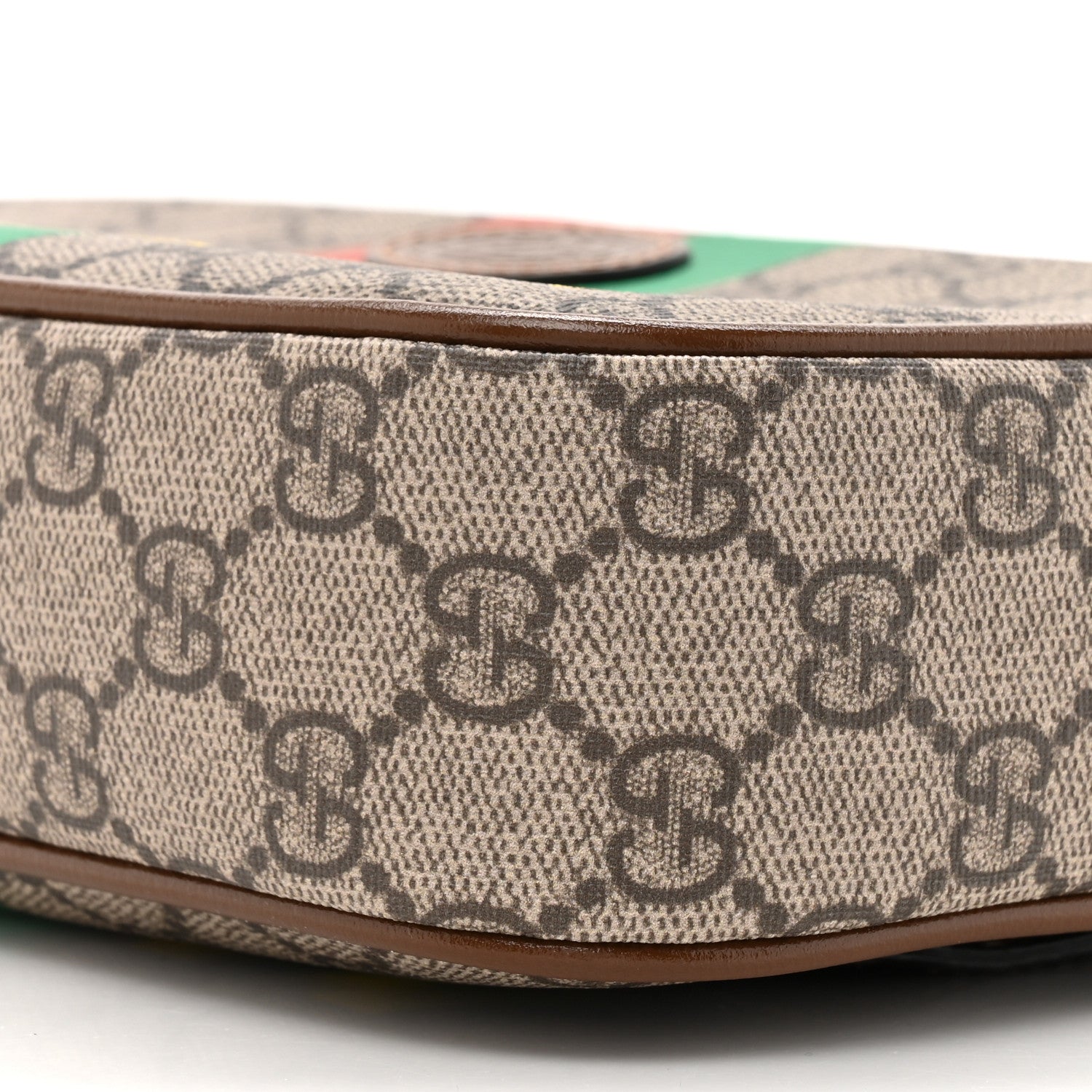 Gucci GG Supreme Monogram Azalea Calfskin Fake/Not Small Retro Interlocking G Belt Bag 80 32 80 32 Beige Ebony Brown Sugar 9 of 11