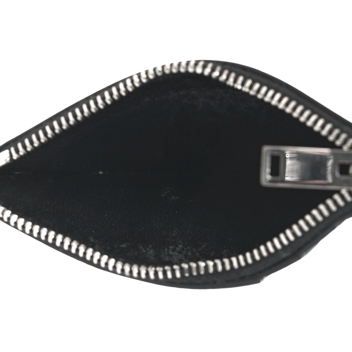 Saint Laurent Grained Calfskin 5 Fragments Zip Pouch Card Holder Black 5 of 10