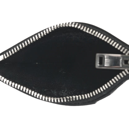 Saint Laurent Grained Calfskin 5 Fragments Zip Pouch Card Holder Black 5 of 10