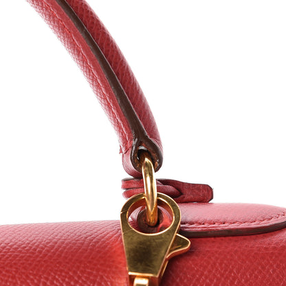 Hermes Courchevel Kelly Sellier 28 Rouge Vif 16 of 17