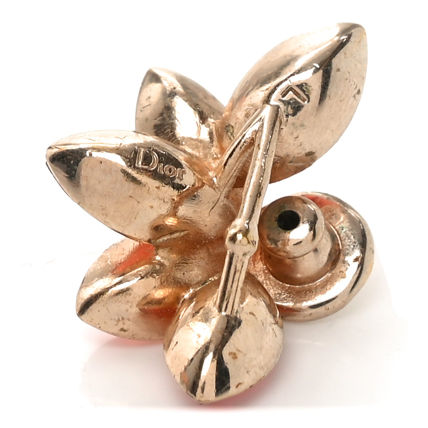 Metal Crystal Tribal Earrings Pink