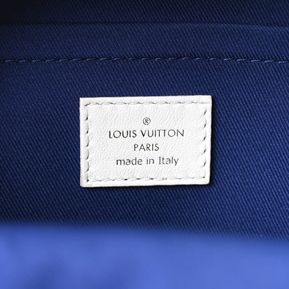 Louis Vuitton Jacquard Velvet Monogram Palm Springs Backpack Mini Blue 5 of 9