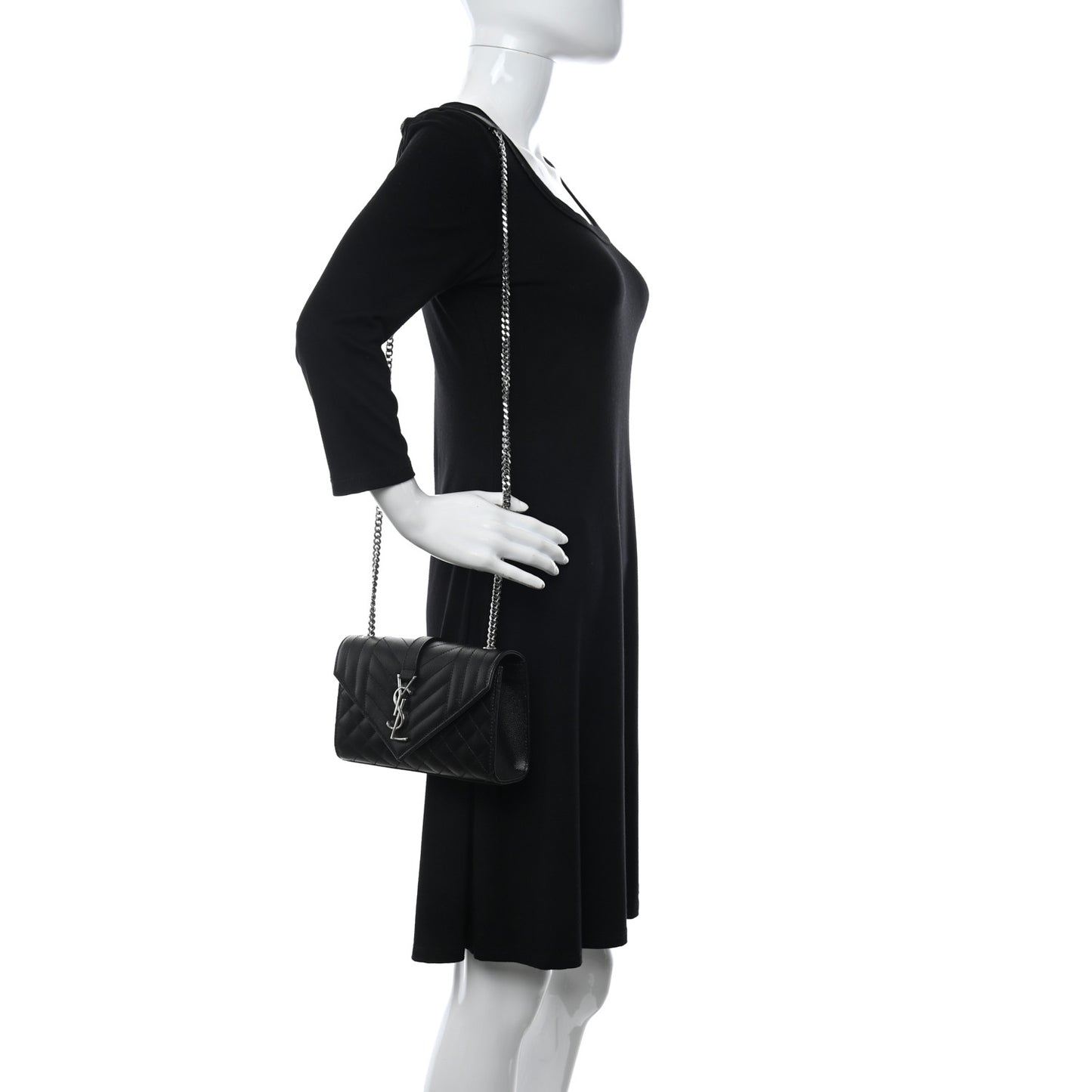 Grain De Poudre Tri-Quilt Small College Monogram Satchel Black