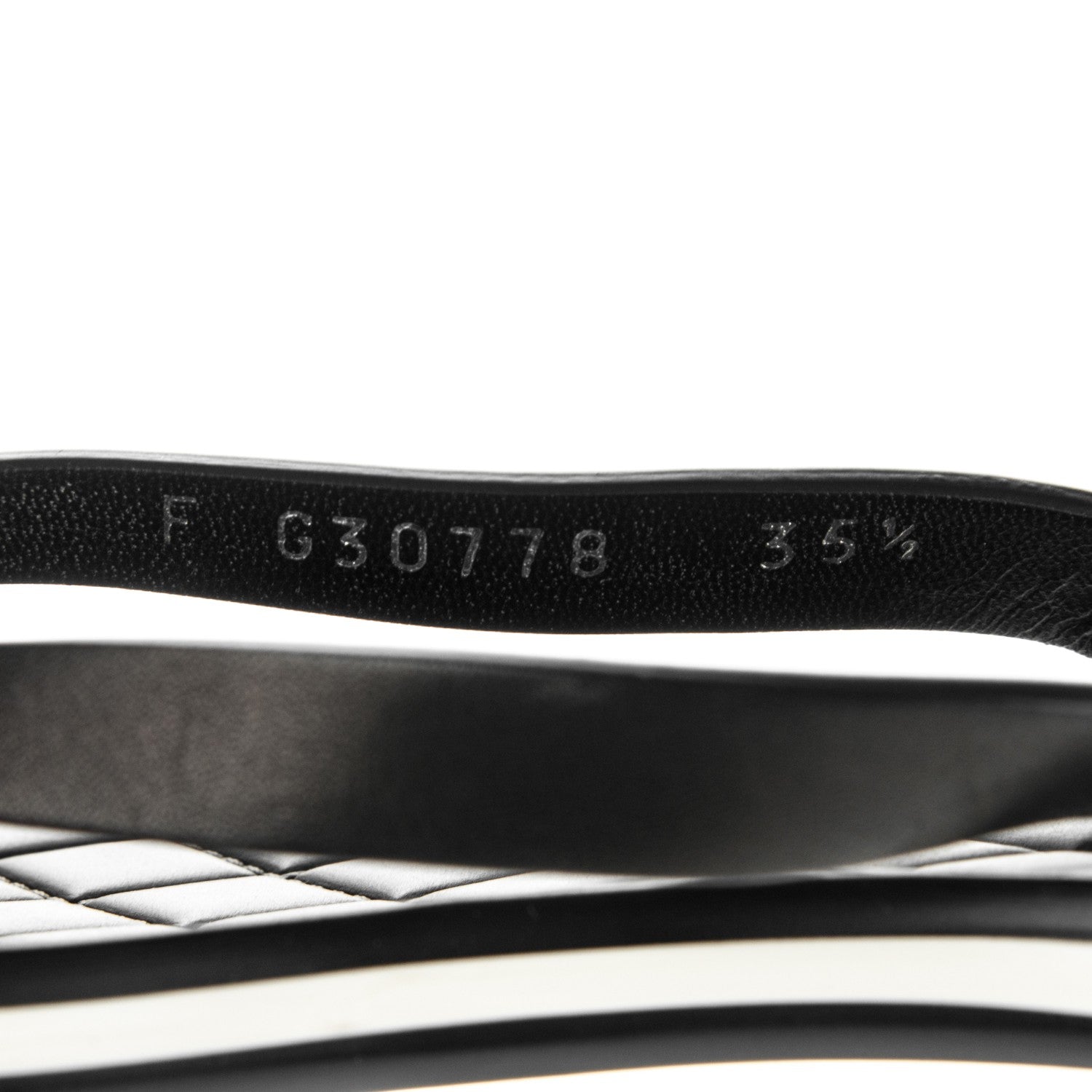 Chanel Calfskin Rubber Thong Sandals 35.5 Black 7 of 7