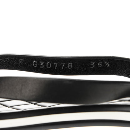 Chanel Calfskin Rubber Thong Sandals 35.5 Black 7 of 7