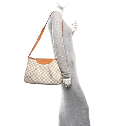 Louis Vuitton Damier Azur Siracusa MM 2 of 9