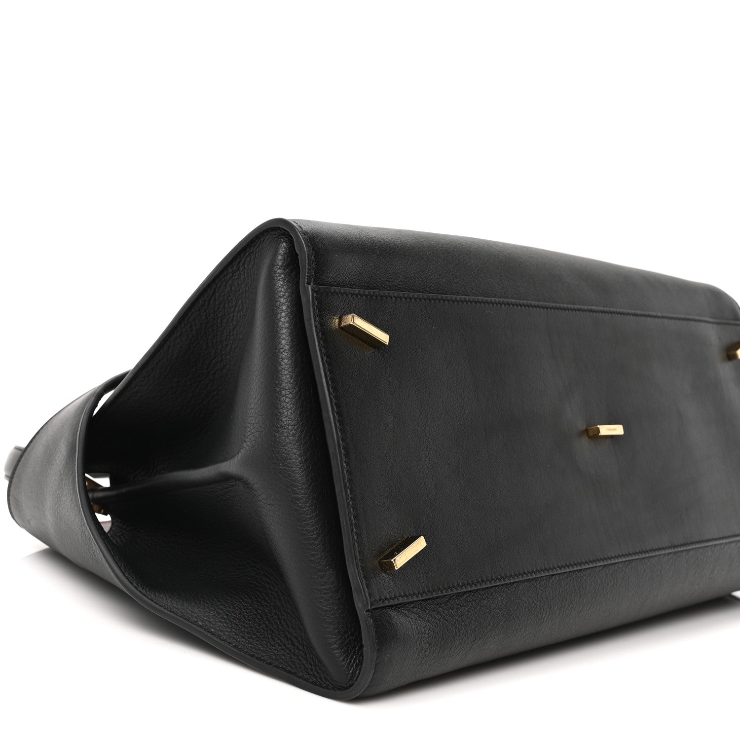 Salvatore Ferragamo Calfskin Large Hug Soft Bicolor Shoulder Bag Black Flame Red 8 of 9