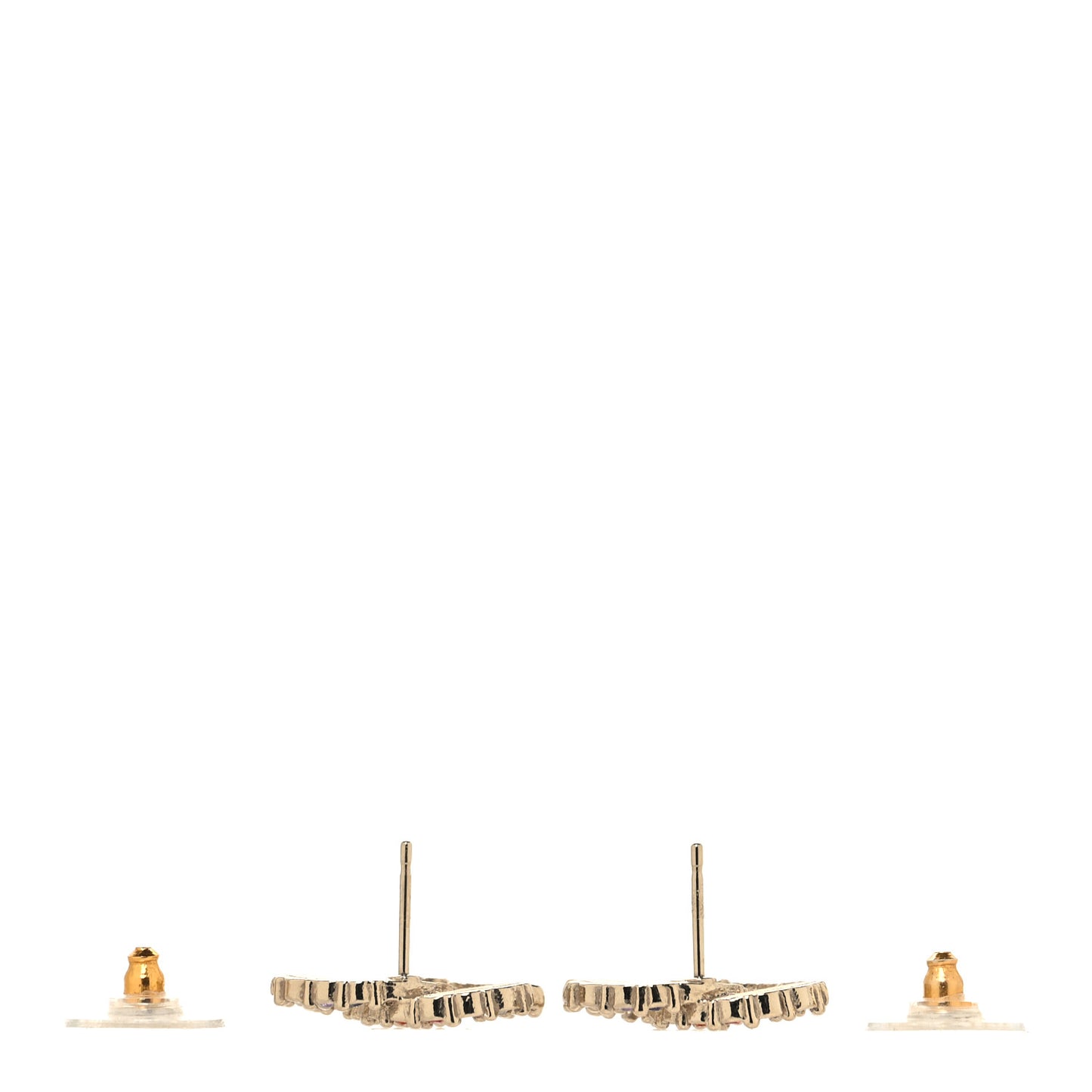 Crystal Over The Rainbow CC Earrings Gold Multicolor