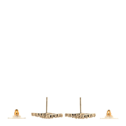 Chanel Crystal Over The Rainbow CC Earrings Gold Multicolor 3 of 5