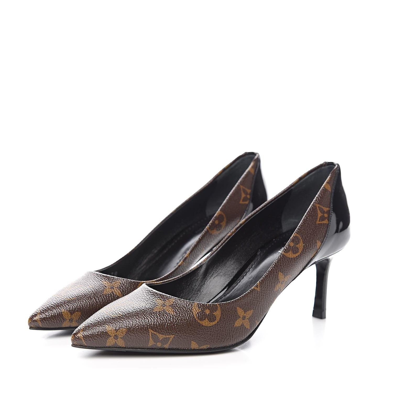 Louis Vuitton Monogram Cherie Pumps 36 Black 3 of 13