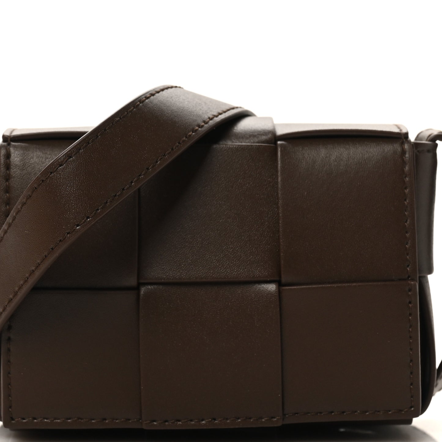 Lambskin Maxi Intreccio Candy Cassette Crossbody Bag Light Brown Cruise
