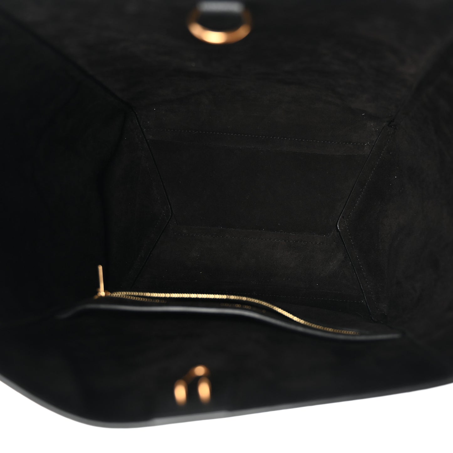Soft Grained Calfskin Sangle Bucket Bag Black