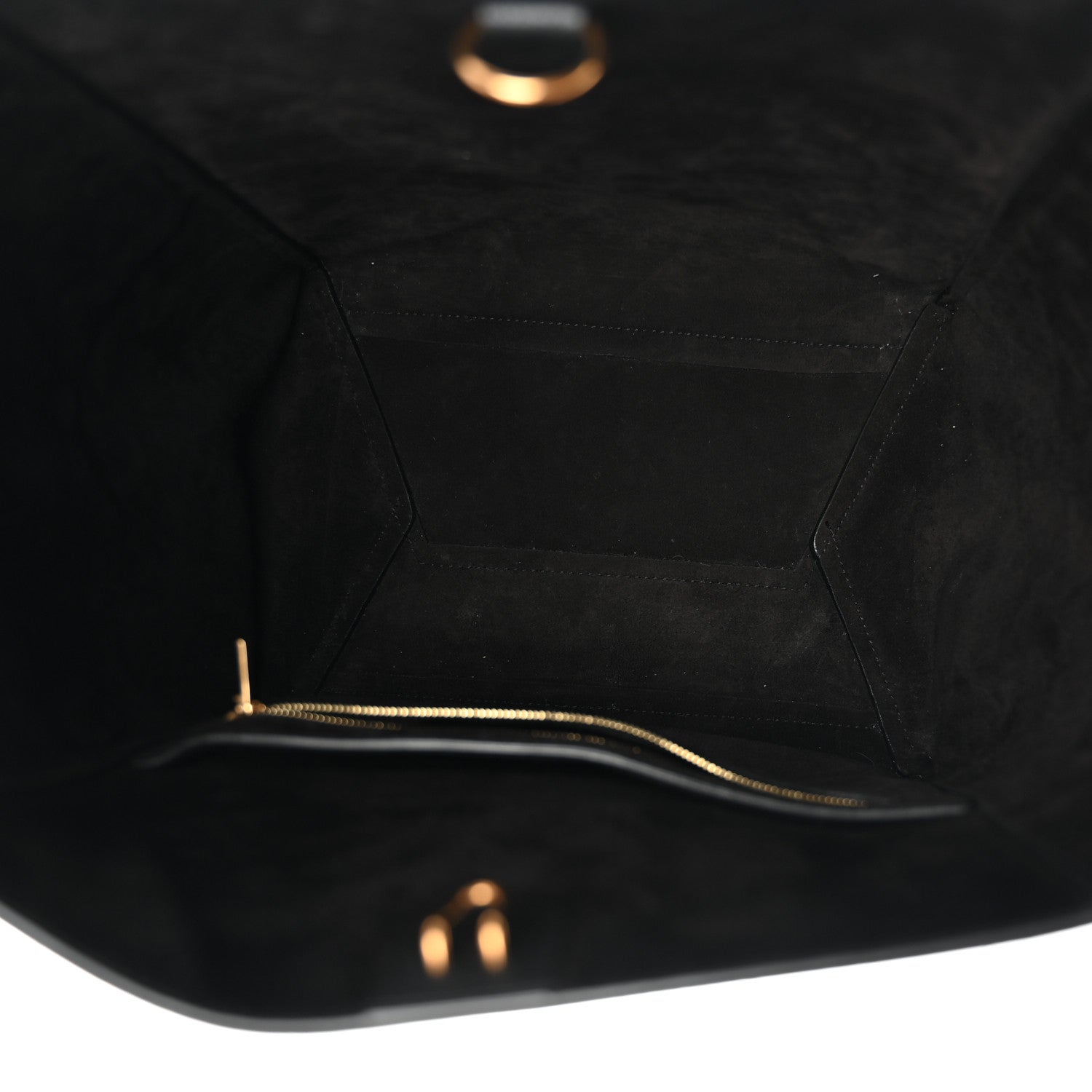Celine Soft Grained Calfskin Sangle Bucket Bag Black 5 of 11
