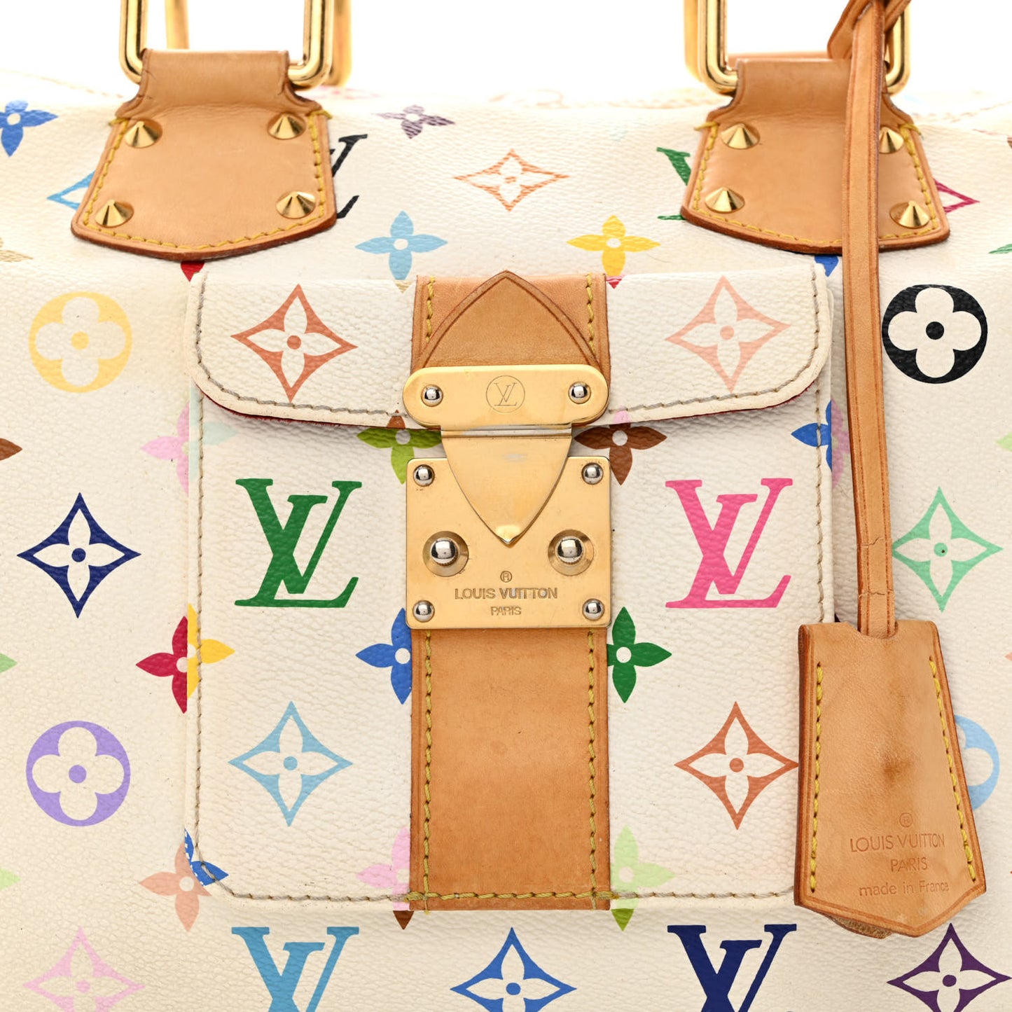 Monogram Multicolor Speedy 30 White
