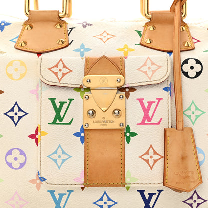 Louis Vuitton Monogram Multicolor Speedy 30 White 8 of 21