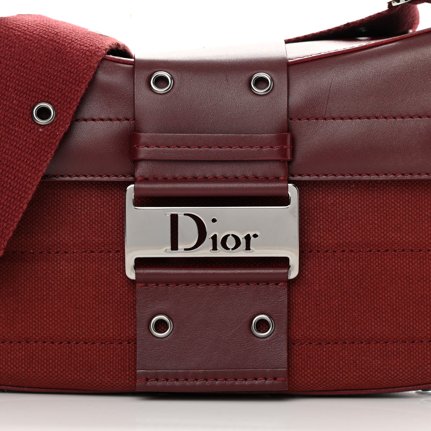 Canvas Calfskin Street Chic Columbus Ave Burgundy