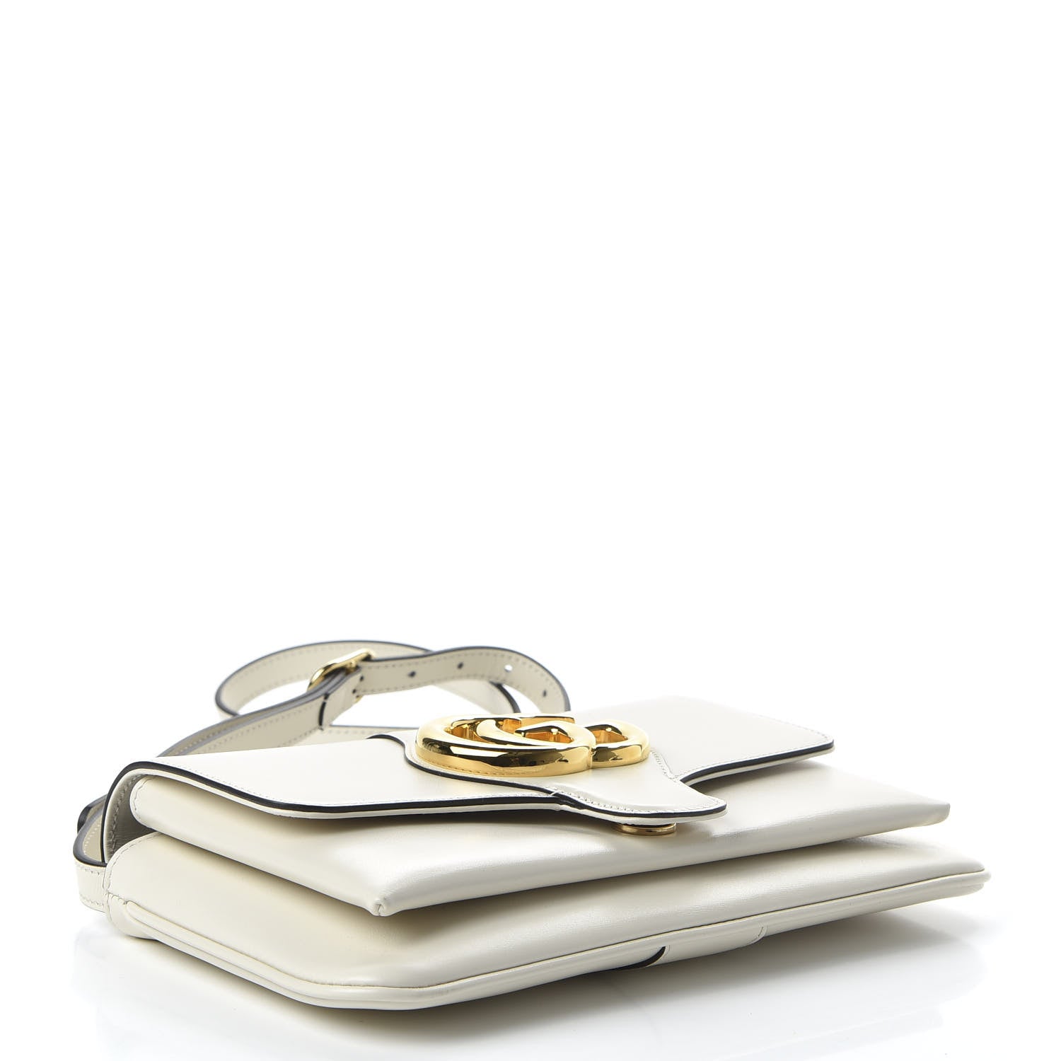 Gucci Calfskin Small Arli Flap Shoulder Bag Mystic White 4 of 10