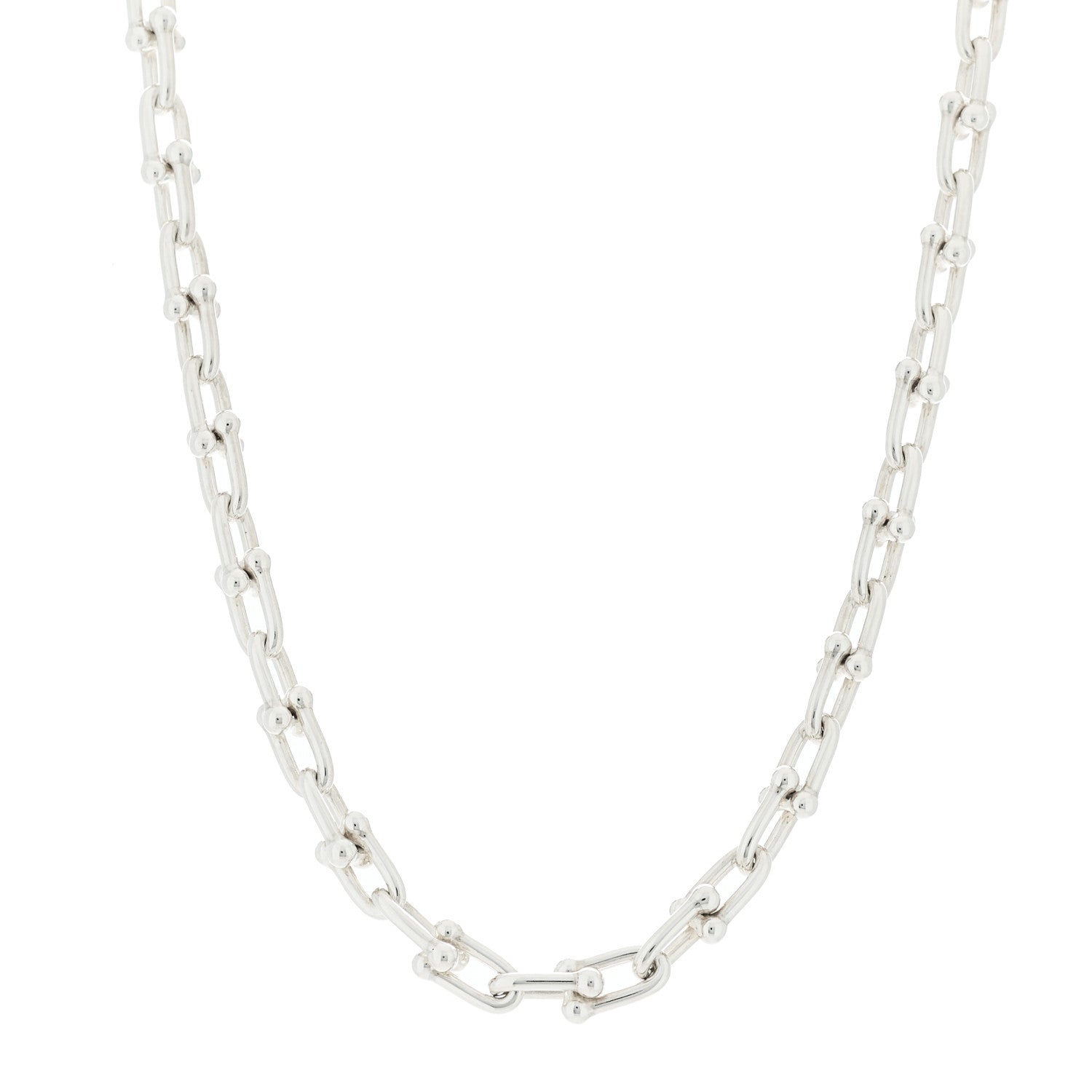 Tiffany Sterling Silver Small HardWear Link Necklace 1 of 6