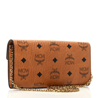 MCM Visetos Large Patricia Wallet On Chain Cognac 2 of 4