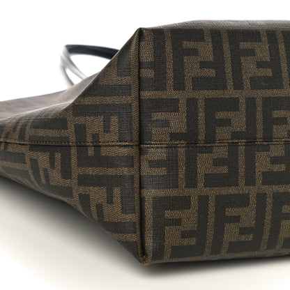 Fendi Zucca Spalmati Patent Baguette Print Medium Roll Tote Tobacco 7 of 8