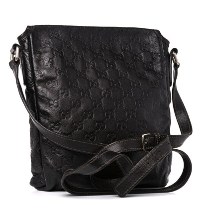 Gucci Guccissima Small Flap Messenger Bag Brown 3 of 21