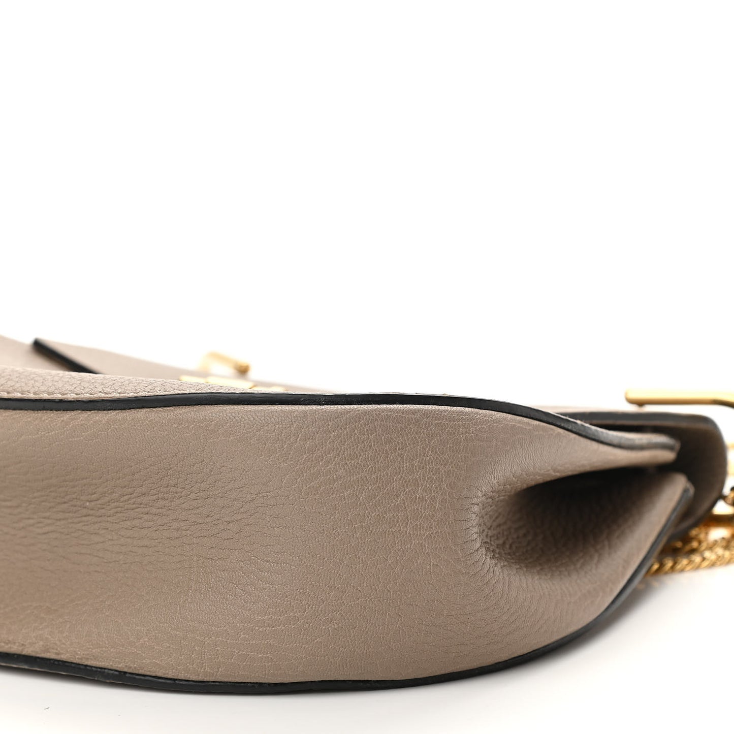 Grained Lambskin Drew Shoulder Bag Motty Grey