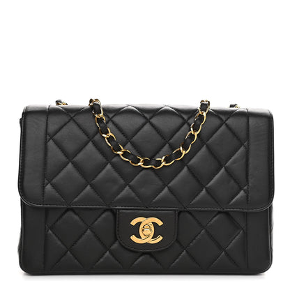 Chanel Lambskin Quilted Small Single Flap Black 1 of 9