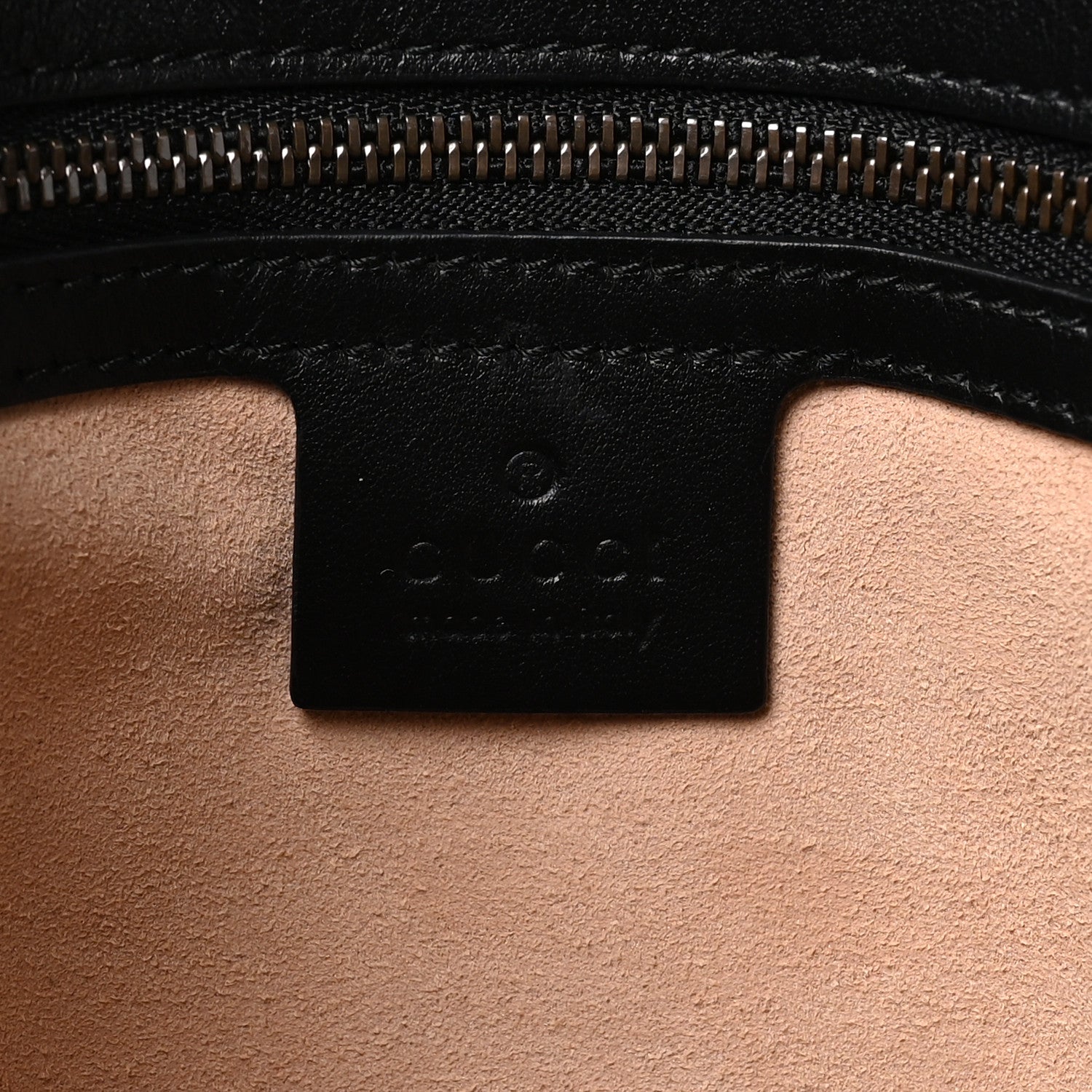 Gucci Calfskin Matelasse Medium GG Marmont Shoulder Bag Black 5 of 9