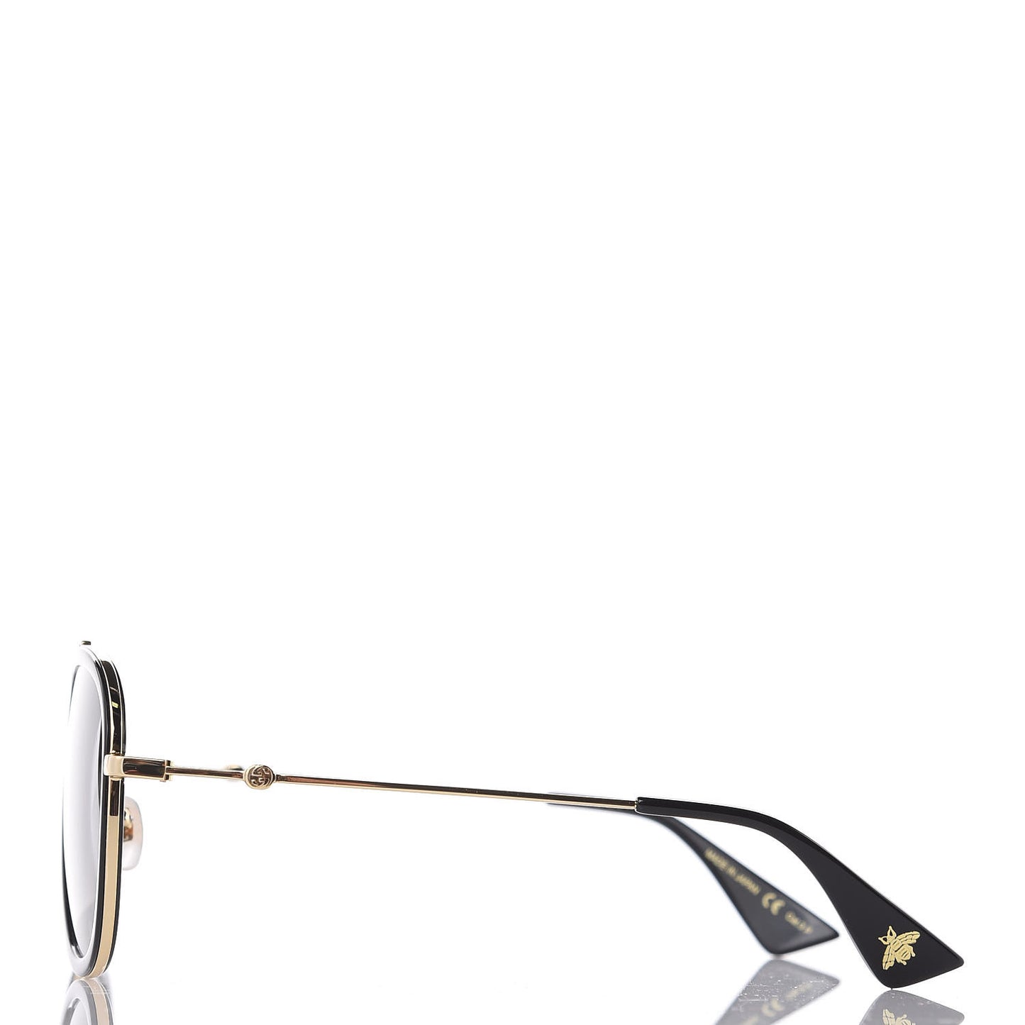Aviator Sunglasses GG0062S Black Gold