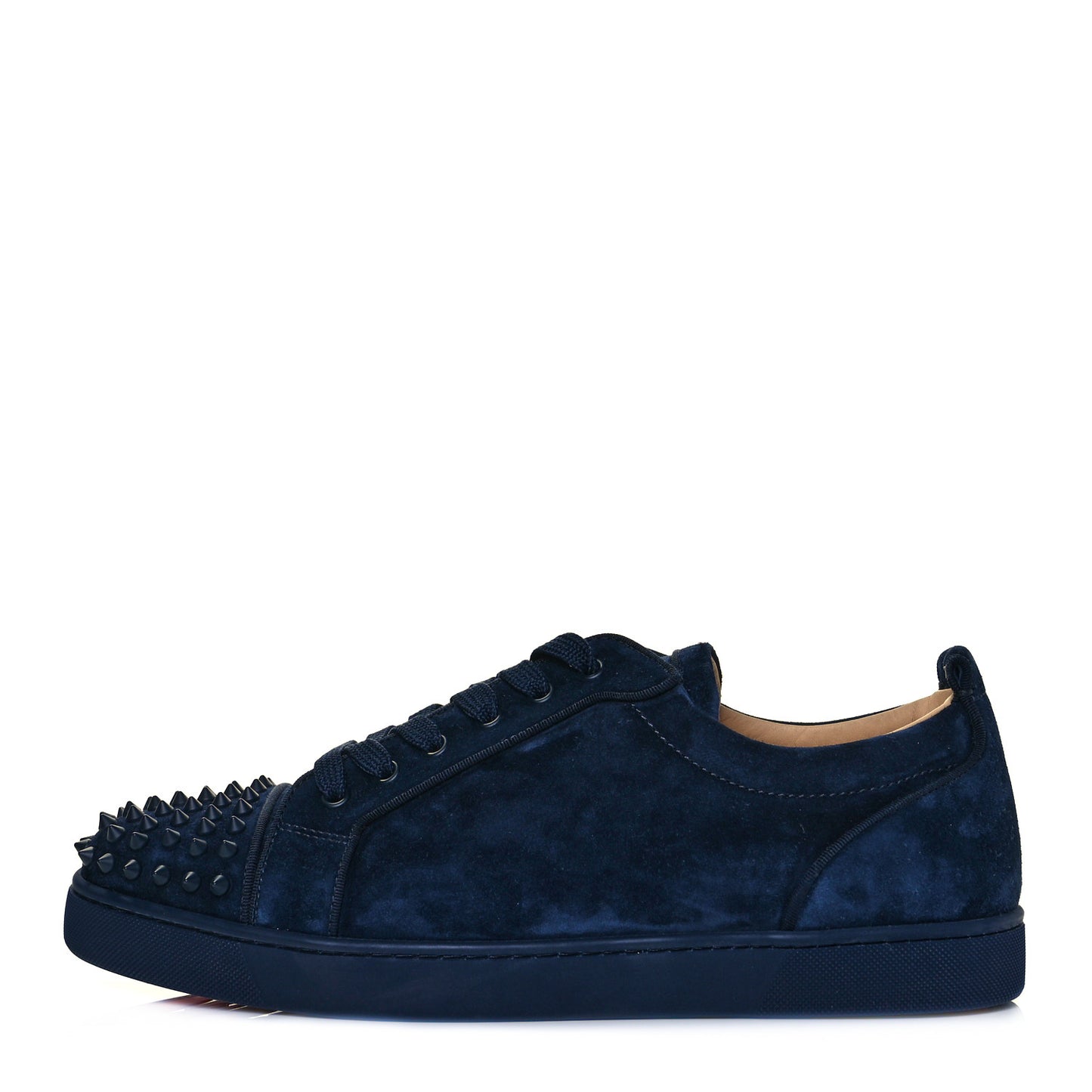 Veau Velours Louis Junior Spikes Flat Sneakers 44.5 Blue