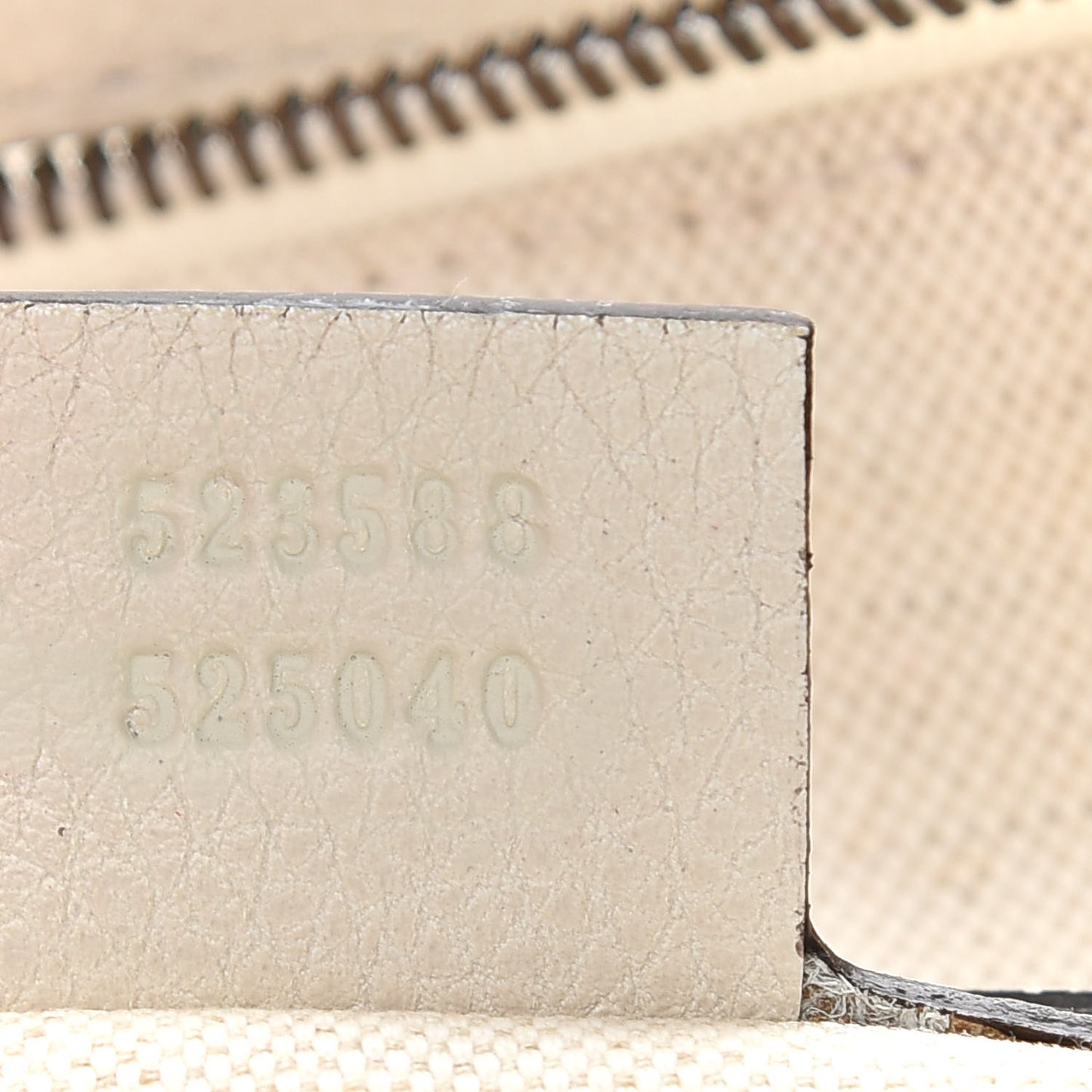 Grained Calfskin Logo Half Moon Hobo White