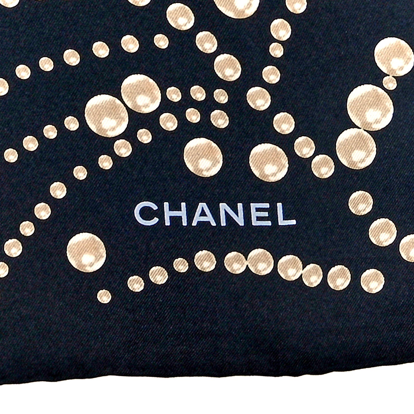 Silk N°5 Perfume Square Scarf Black Multicolor