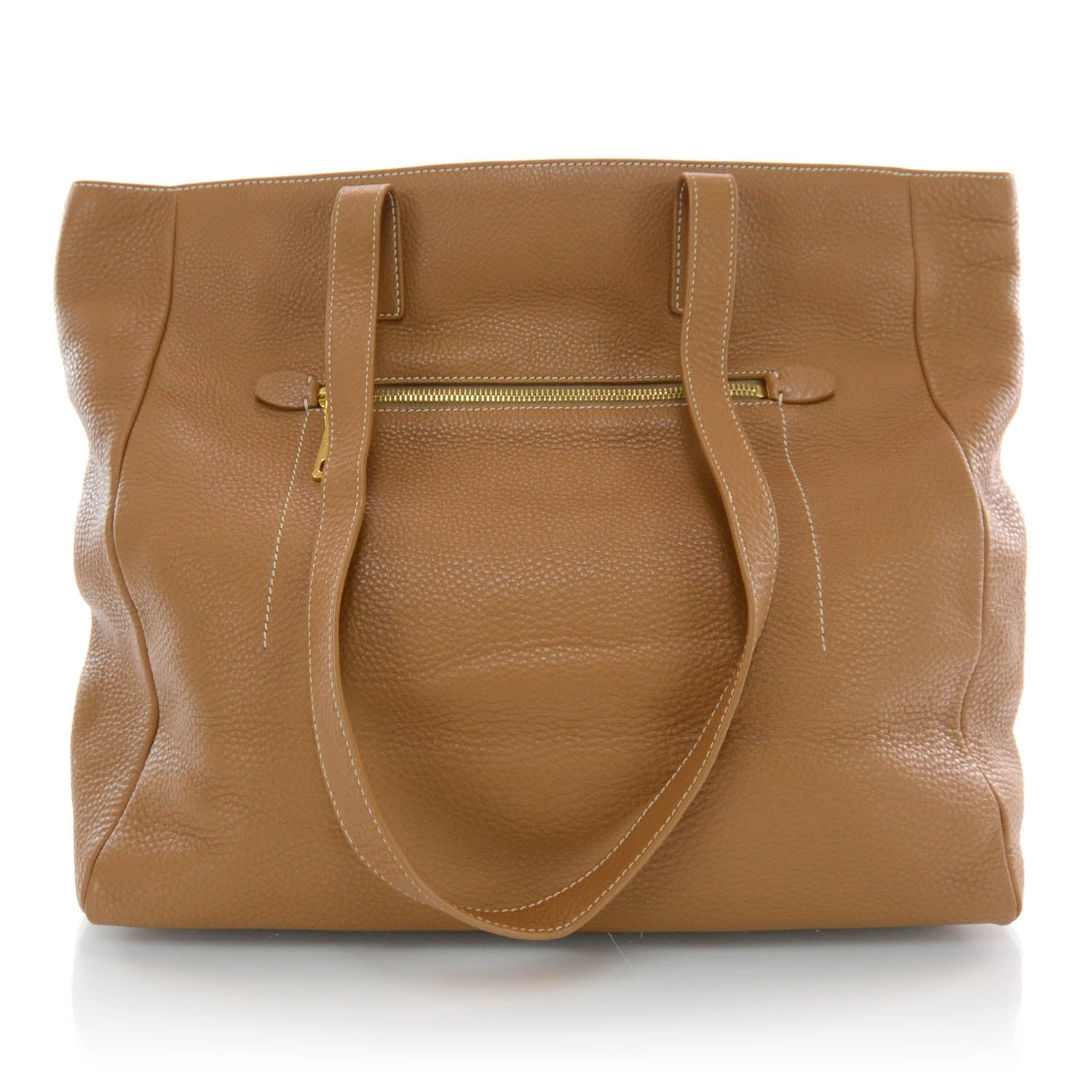 Prada Vitello Daino Large Tote Caramel 1 of 8