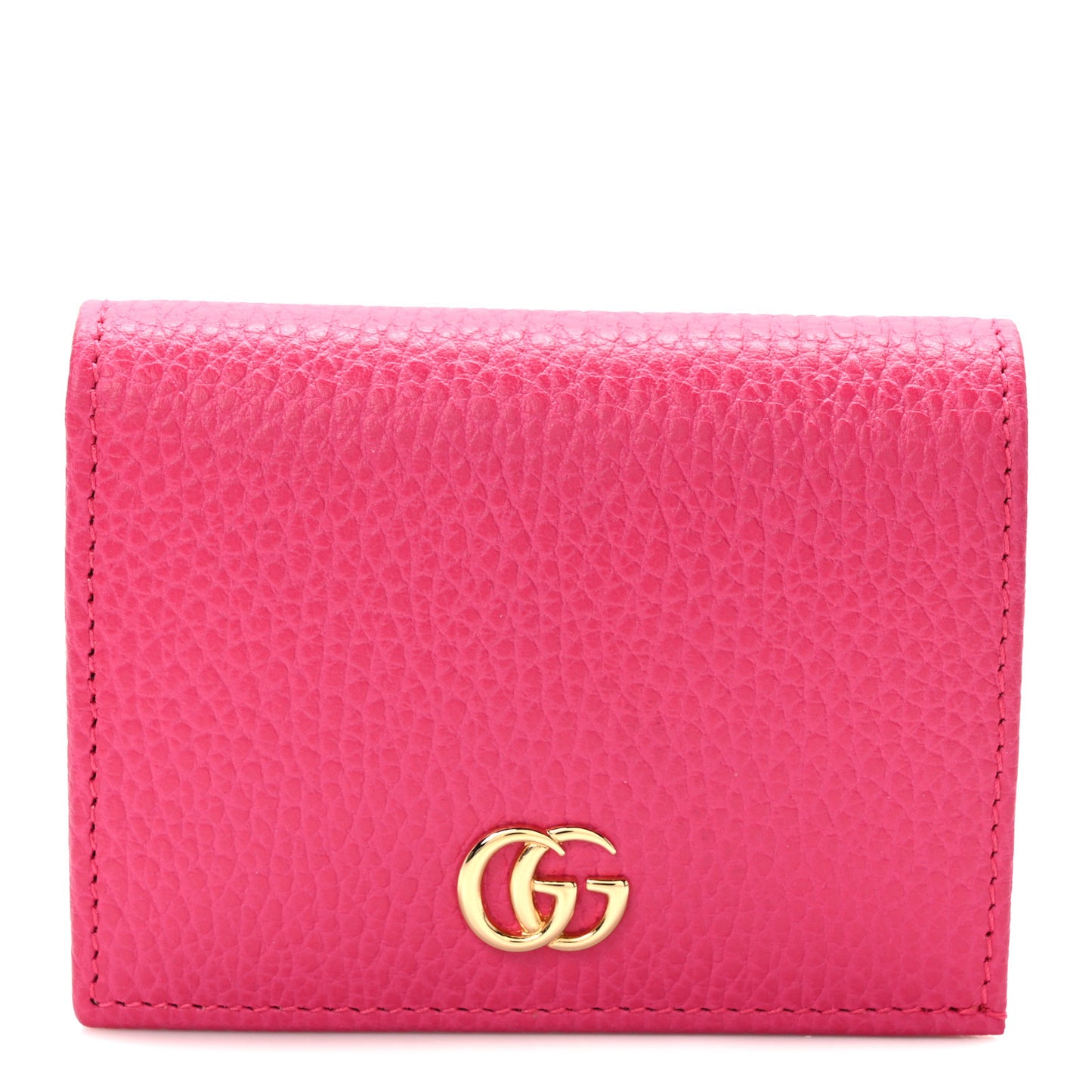 Dollar Calfskin GG Marmont Card Case Box Pink