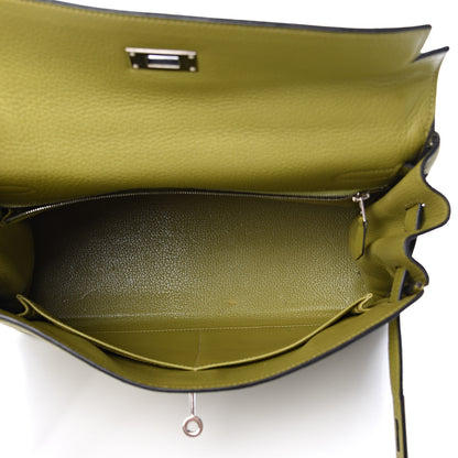 Hermes Togo Kelly Retourne 32 Vert Chartreuse 4 of 14
