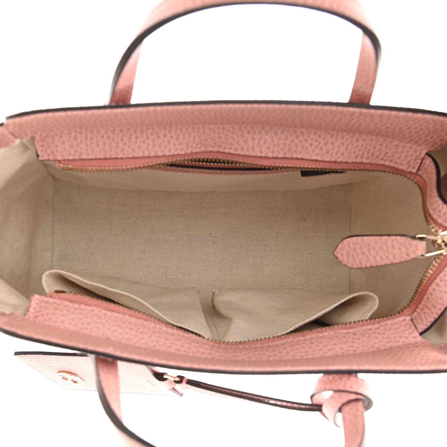 Dollar Calfskin Mini Swing Top Handle Bag Soft Pink