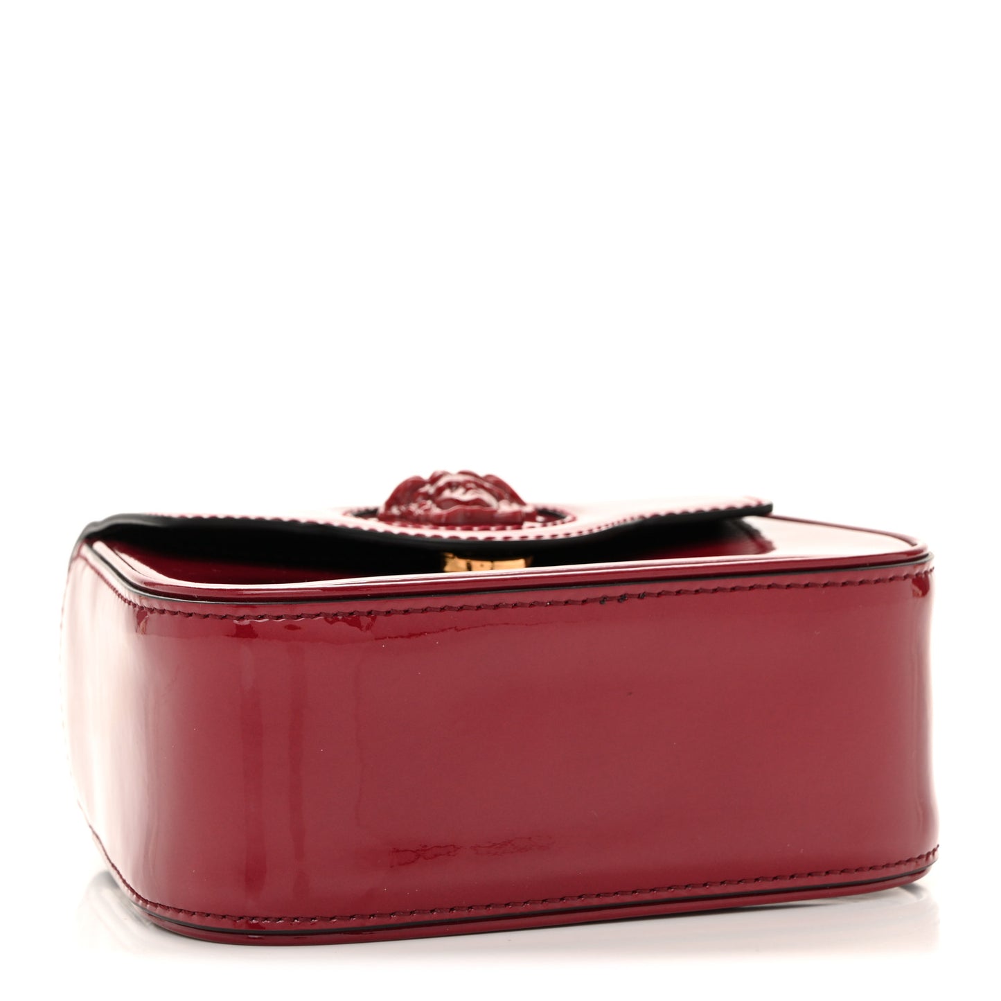 Patent Mini La Medusa Bag Claret