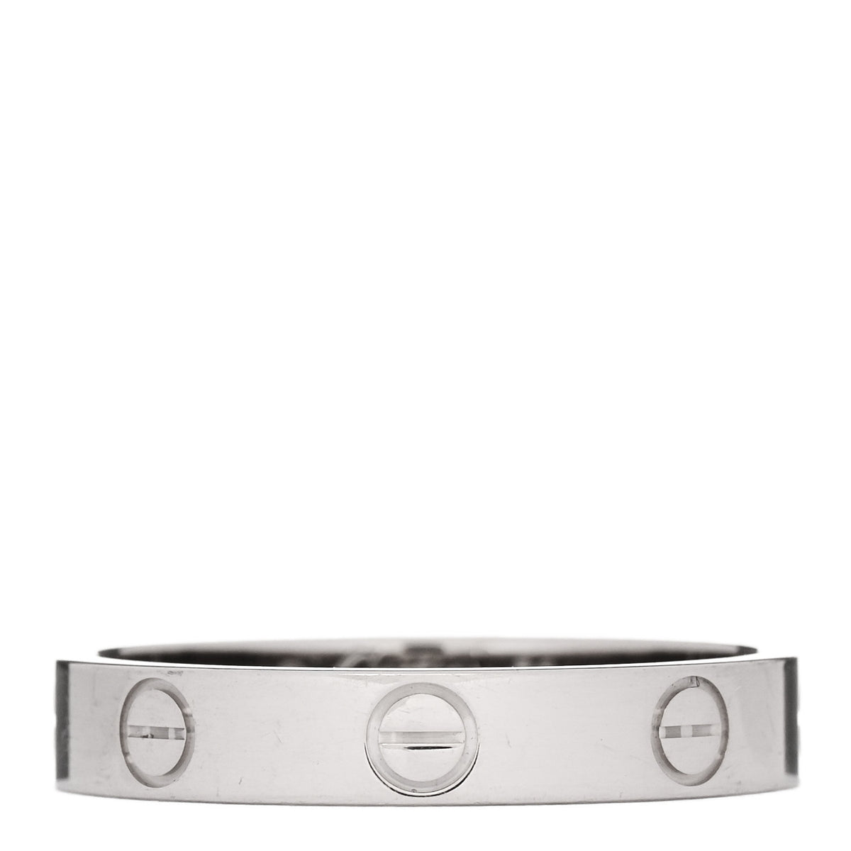18K White Gold 3.5mm LOVE Wedding Band Ring 56 7.75