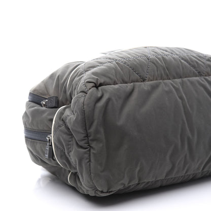 Chanel Nylon Sport Logo Duffel Grey White 8 of 11