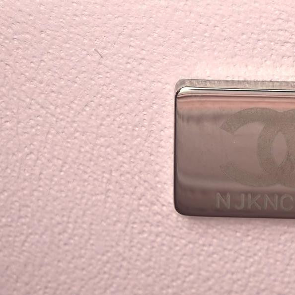 Lambskin Quilted Mini Rectangular Flap Light Purple