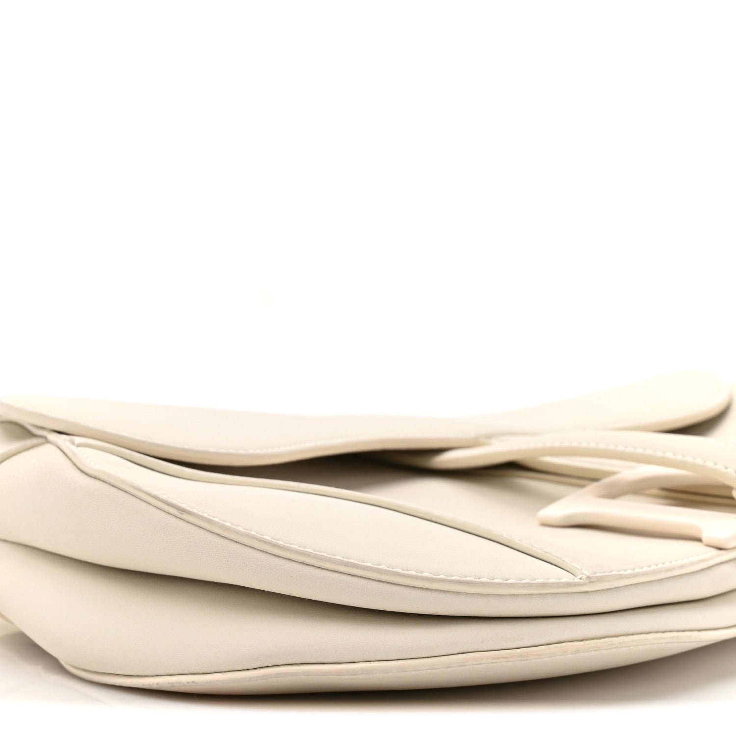 Christian Dior Ultra Matte Calfskin Saddle Bag Off White 10 of 14