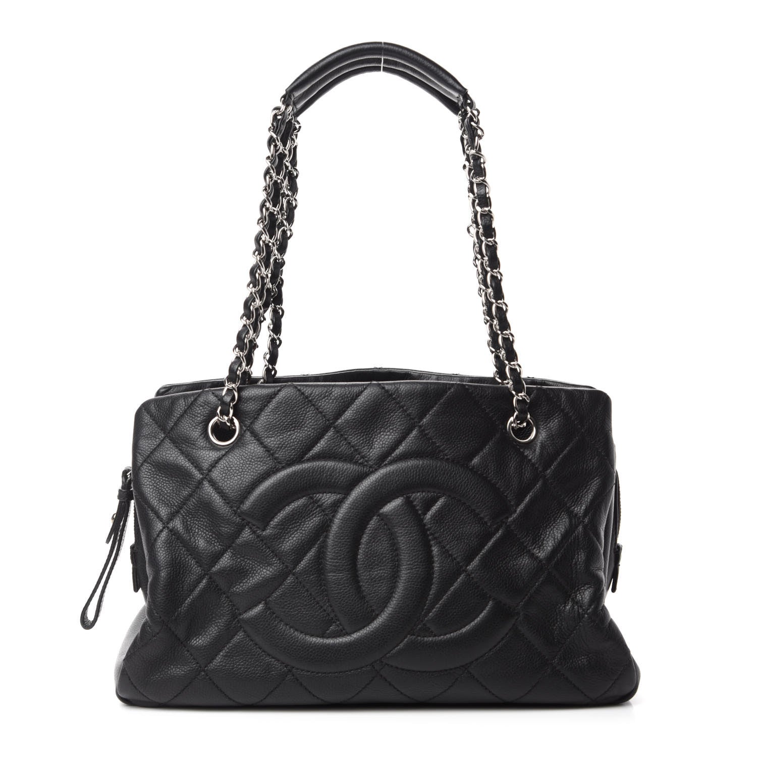 Chanel Caviar Quilted CC Timeless Soft Tote Black 1 of 17