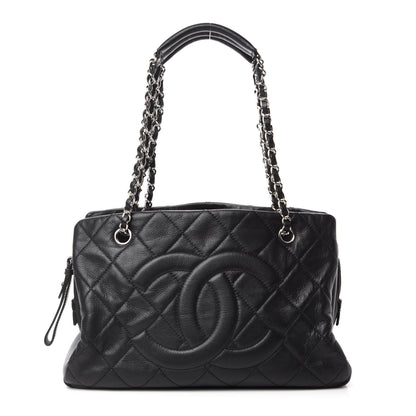 Chanel Caviar Quilted CC Timeless Soft Tote Black 1 of 17