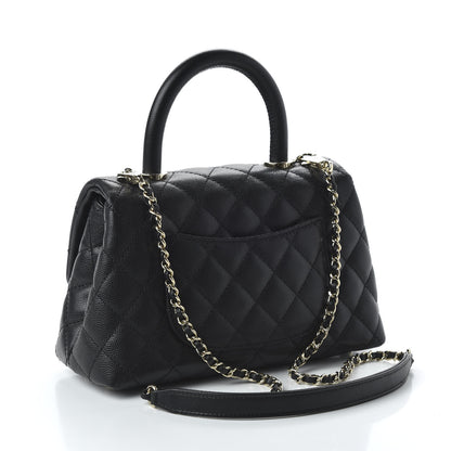 Chanel Caviar Quilted Mini Coco Handle Flap Black 3 of 11